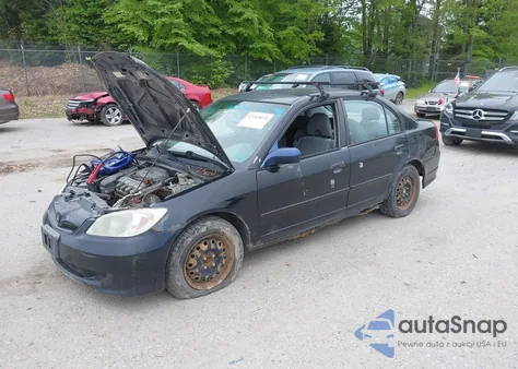 2004 Honda Civic Lx z USA, uszkodzony, nr VIN 2HGES165X4H543397